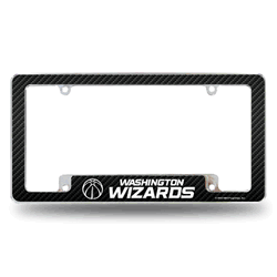 Washington Wizards Black 12" x 6" Chrome All Over Automotive License Plate Frame for Car/Truck/SUV