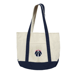 Washington Wizards NBA Canvas Tote with Colored Strap