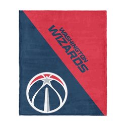 Washington Wizards NBA Halftone Silk Touch Throw Blanket 46x60 inches