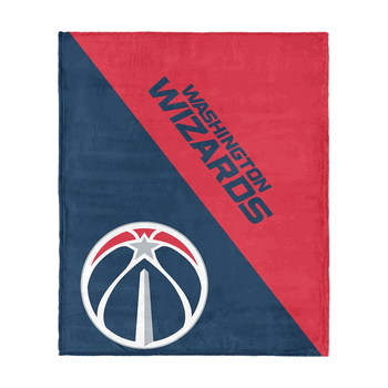 Washington Wizards NBA Halftone Silk Touch Throw Blanket 46x60 inches
