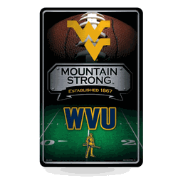 West Virginia Mountaineers  11" x 17" Home Decor Sign