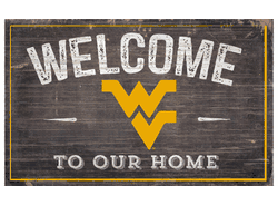 West Virginia Mountaineers 11X19 Welcome to Our Home Sign