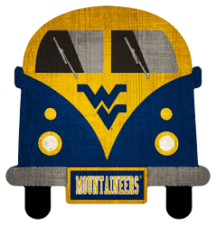 West Virginia Mountaineers 12" Team Bus Sign