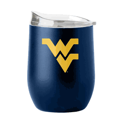 West Virginia Mountaineers 16oz Flipside Powder Coat Curved Beverage