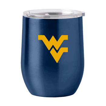 West Virginia Mountaineers 16oz Gameday Stainless Curved Beverage