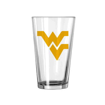 West Virginia Mountaineers 16oz Logo Pint Glass