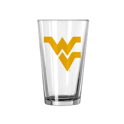 West Virginia Mountaineers 16oz Logo Pint Glass