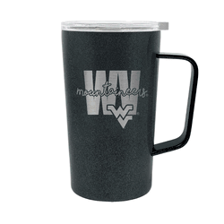 West Virginia Mountaineers 18oz Onyx Hustle Travel Mug