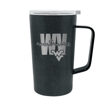West Virginia Mountaineers 18oz Onyx Hustle Travel Mug