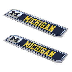 West Virginia Mountaineers 2 Piece Heavy Duty Aluminum Embossed Truck Emblem Set