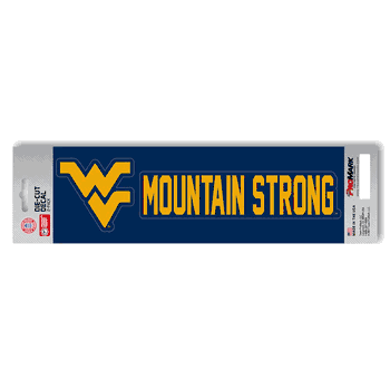West Virginia Mountaineers 2 Piece Team Slogan Decal Sticker Set