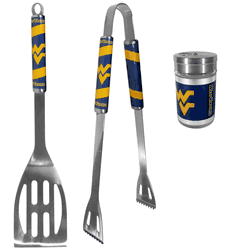 West Virginia Mountaineers 2pc BBQ Set with Season Shaker