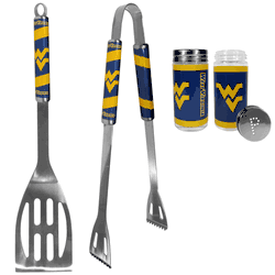 West Virginia Mountaineers 2pc BBQ Set with Tailgate Salt & Pepper Shakers
