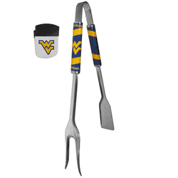 West Virginia Mountaineers 3 in 1 BBQ Tool and Chip Clip