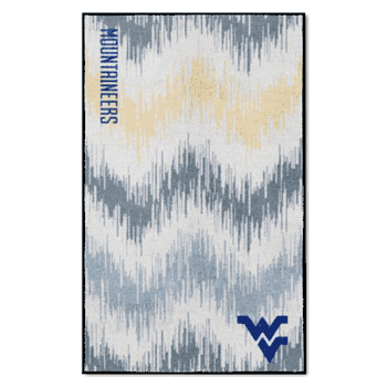 West Virginia Mountaineers 4ft. x 6ft. Plush Area Rug
