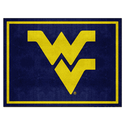 West Virginia Mountaineers 8ft. x 10 ft. Plush Area Rug