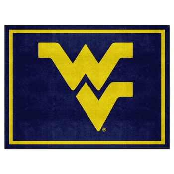 West Virginia Mountaineers 8ft. x 10 ft. Plush Area Rug