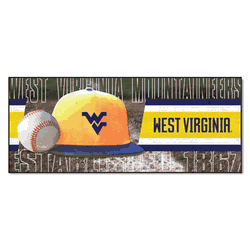 West Virginia Mountaineers Baseball Runner Rug - 30in. x 72in.