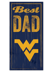 West Virginia Mountaineers Best Dad Sign