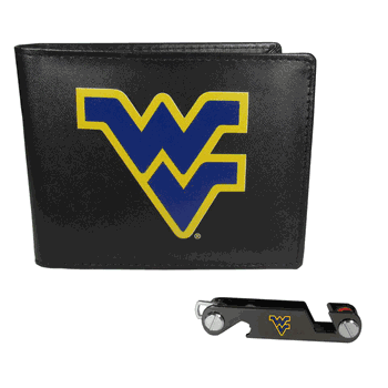 West Virginia Mountaineers Bi-fold Wallet & Key Organizer