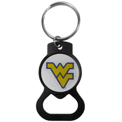 West Virginia Mountaineers Bottle Opener Key Chain, Black