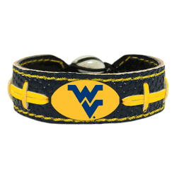 West Virginia Mountaineers Bracelet Team Color Football CO