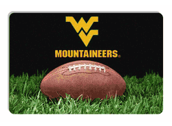 West Virginia Mountaineers Classic Football Pet Bowl Mat - L