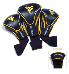 West Virginia Mountaineers Club 3 Piece Contour Headcover Set
