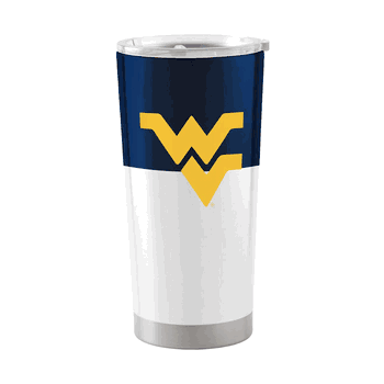 West Virginia Mountaineers Colorblock 20oz Stainless Tumbler