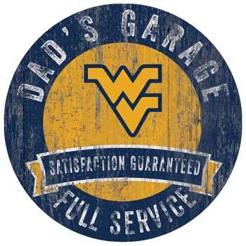 West Virginia Mountaineers Dad's Garage Sign