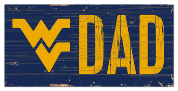 West Virginia Mountaineers Dad Sign