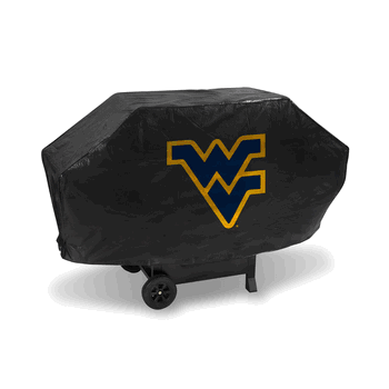 West Virginia Mountaineers Deluxe Grill Cover (Black)