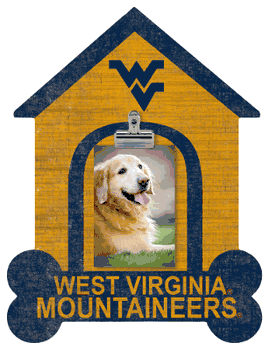 West Virginia Mountaineers Dog Bone House Clip Frame