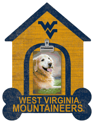 West Virginia Mountaineers Dog Bone House Clip Frame