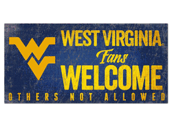 West Virginia Mountaineers Fans Welcome Sign