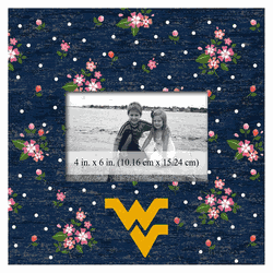 West Virginia Mountaineers Floral 10x10 Frame