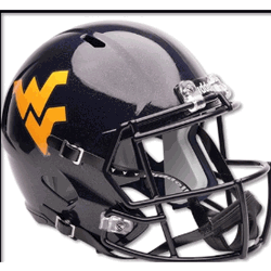 West Virginia Mountaineers Full Size Authentic SpeedFlex Football Helmet Glossy Navy