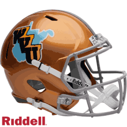 West Virginia Mountaineers Full Size Speed Replica Football Helmet Gold Throwback