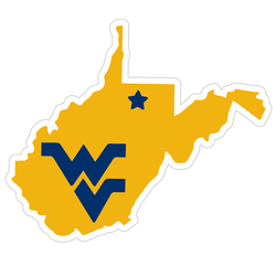 West Virginia Mountaineers Home State 11 Inch Magnet