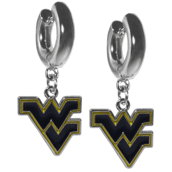 West Virginia Mountaineers Huggie Hoop Earrings