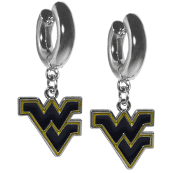 West Virginia Mountaineers Huggie Hoop Earrings