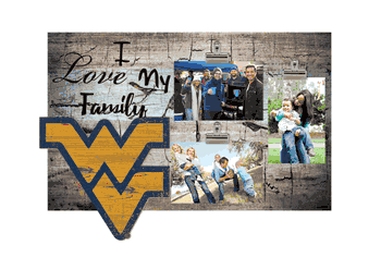 West Virginia Mountaineers I Love my Family Clip Frame