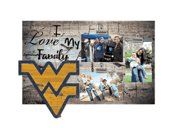West Virginia Mountaineers I Love my Family Clip Frame