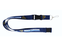 West Virginia Mountaineers Lanyard Blue
