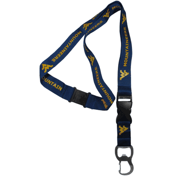West Virginia Mountaineers Lanyard, Bottle Opener