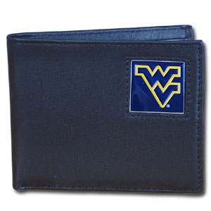West Virginia Mountaineers Leather Bi-fold Wallet