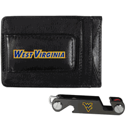 West Virginia Mountaineers Leather Cash & Cardholder & Key Organizer