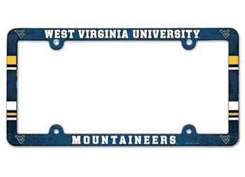 West Virginia Mountaineers License Plate Frame - Full Color