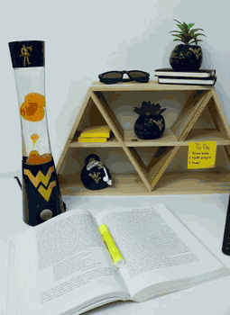 West Virginia Mountaineers Magma Lamp - Bluetooth Speaker