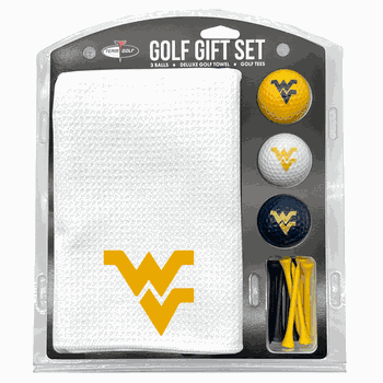 West Virginia Mountaineers Microfiber Towel Gift Set - 16 x 40 (White)